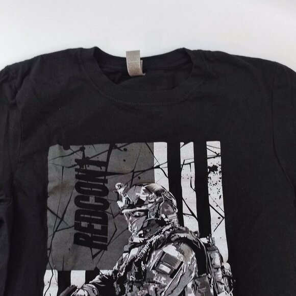 Redcon1 short sleeve T-shirt black with graphic design men's size S - Picture 2 of 8